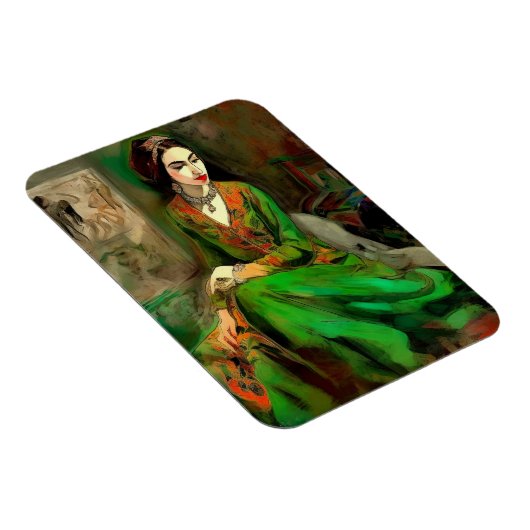 Schönheit in Grün Magnet (Rechte Seite)