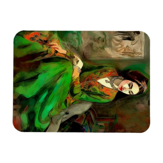 Schönheit in Grün Magnet (Horizontal)