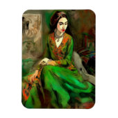 Schönheit in Grün Magnet (Vertikal)