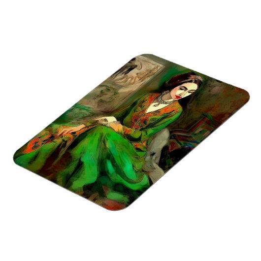 Schönheit in Grün Magnet (Linke Seite)