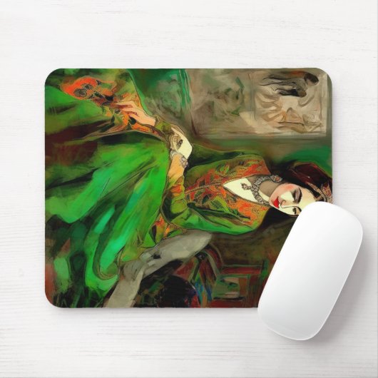 Schönheit in Grün Mousepad (Mit Mouse)