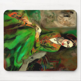 Schönheit in Grün Mousepad