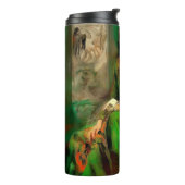 Schönheit in Grün Thermosbecher (Nach links gedreht)