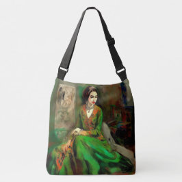 Schönheit in Grün Tragetaschen Mit Langen Trägern