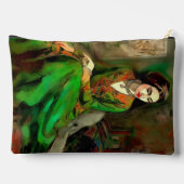 Schönheit in Grün Zubehörtasche (Rückseite)