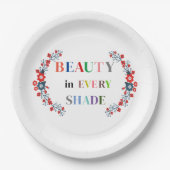 Schönheit in jeder Papiertafel Pappteller (Vorderseite)