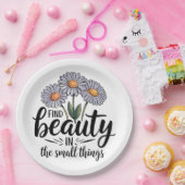 Schönheit in kleinen Dingen finden Pappteller (Party)