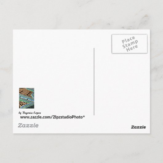 Schönheit in kleinen Stücken Postkarte (Rückseite)