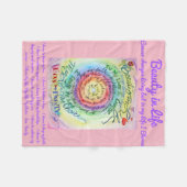 Schönheit in Life Cancer Gedicht weiche Fleece-Dec Fleecedecke (Vorderseite (Horizontal))