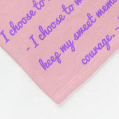 Schönheit in Life Cancer Gedicht weiche Fleece-Dec Fleecedecke (Ecke)