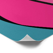 Schönheit in Rosa Poster (Ecke)