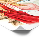 Schönheit in Rosa und Bestie Poster (Ecke)