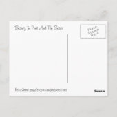 Schönheit in Rosa und Bestie Postkarte (Rückseite)