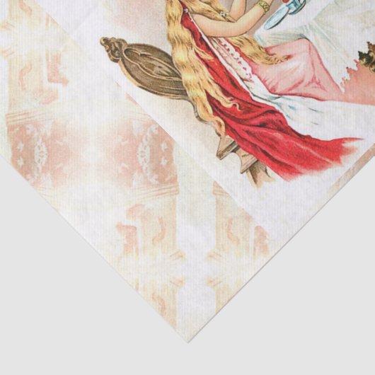 Schönheit in Rosa und Bestienpapier Seidenpapier (Ausschnitt)