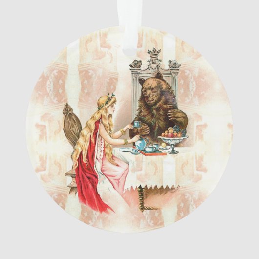 Schönheit in Rosa und die Bestickung Ornament (Rückseite)