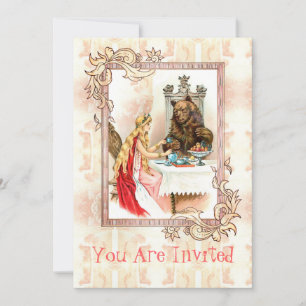 Schönheit in Rosa und die Bestie Einladung