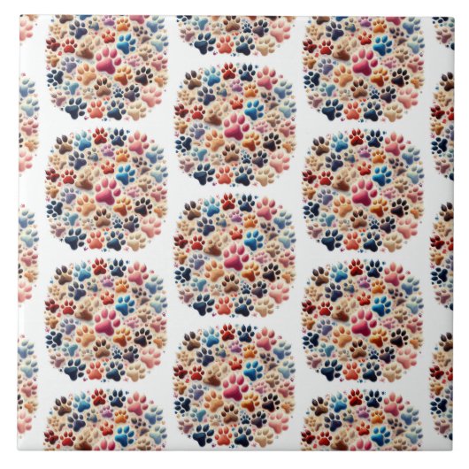 Schönheit in unseren Differenzen Hundeband Fliese (Vorderseite)