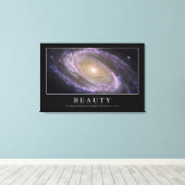 Schönheit: Inspiration Zitat 2 Leinwanddruck (Insitu (Holzboden))