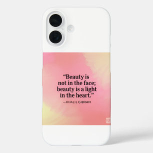 Schönheit Ist Ein Licht Im Herzen Zitat Handyhülle iPhone 16 Hülle