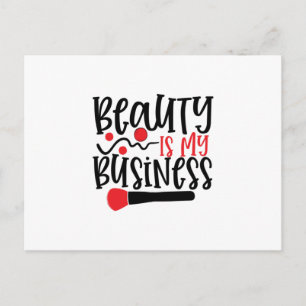 Schönheit ist mein Geschäft- Cool makeup Postkarte