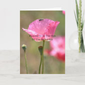 Schönheit ist Mohnblume (Fotografie von mir) Karte (Vorderseite)