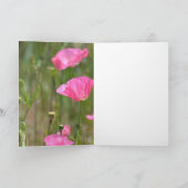 Schönheit ist Mohnblume (Fotografie von mir) Karte (Innenseite)
