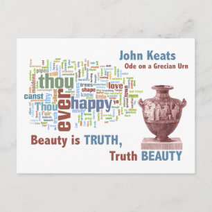 Schönheit ist Wahrheit - John Keats - Grecian Urn Postkarte