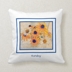 Schönheit Jardin Zuhause "Sonntags-Gänseblümche Kissen