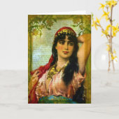 Schönheit Karte (Gelbe Blume)