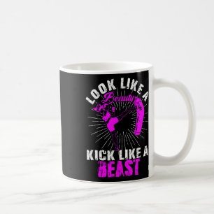 Schönheit Kickboxen Beast Kickboxer Mädchen Kämpfe Kaffeetasse