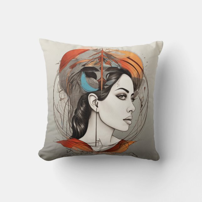 Schönheit Kissen (Vorderseite)