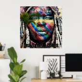 Schönheit kommt in allen Farben Poster (Heimbüro)