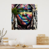 Schönheit kommt in allen Farben Poster (Küche)