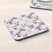 Schönheit kommt vom inneren Muster Getränkeuntersetzer (Linke Seite)