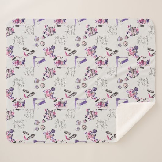 Schönheit kommt vom inneren Muster Sherpadecke (Vorderseite (Horizontal))