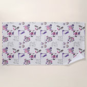 Schönheit kommt vom inneren Muster Strandtuch (Vorderseite)