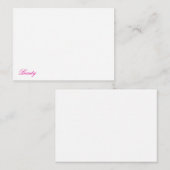 Schönheit Mitteilungskarte (Vorne/Hinten)