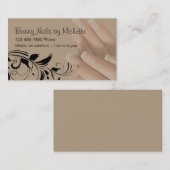 Schönheit nagelt Visitenkarte (Vorne/Hinten)