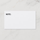 Schönheit nagelt Visitenkarten Visitenkarte (Rückseite)