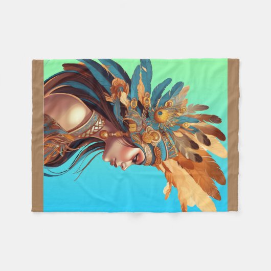 SCHÖNHEIT Nr. 1 Fleecedecke (Vorderseite (Horizontal))