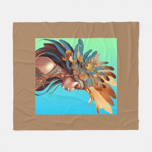 SCHÖNHEIT Nr. 1 Fleecedecke (Vorderseite (Horizontal))