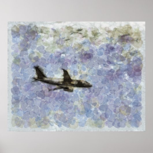 Schönheit Oben... Jet in den Himmel. Poster (Vorne)