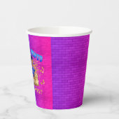 Schönheit oder Beats Blue Hot Pink Gold Gender Rev Pappbecher (Links)