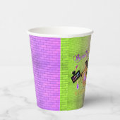Schönheit oder Beats Green Lila Gold Gender Reveal Pappbecher (Rechts)