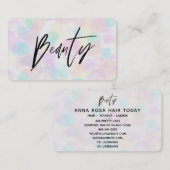 *~* SCHÖNHEIT Pastell Abstrakt Soft Rainbow Modern Visitenkarte (Vorne/Hinten)
