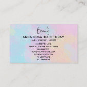 *~* SCHÖNHEIT Pastell Girly Soft Hübsch Rainbow Mo Visitenkarte (Rückseite)