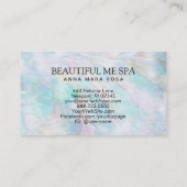 *~* SCHÖNHEIT Pearl Abalone Yellow Pink Pastellfar Visitenkarte (Rückseite)