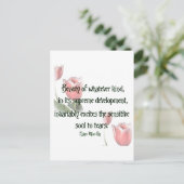 Schönheit Postkarte (Stehend Vorderseite)