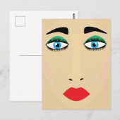 Schönheit Postkarte (Vorne/Hinten)