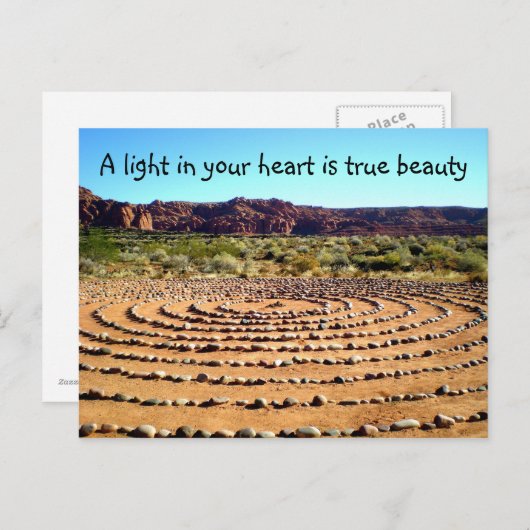 Schönheit Postkarte (Vorne/Hinten)